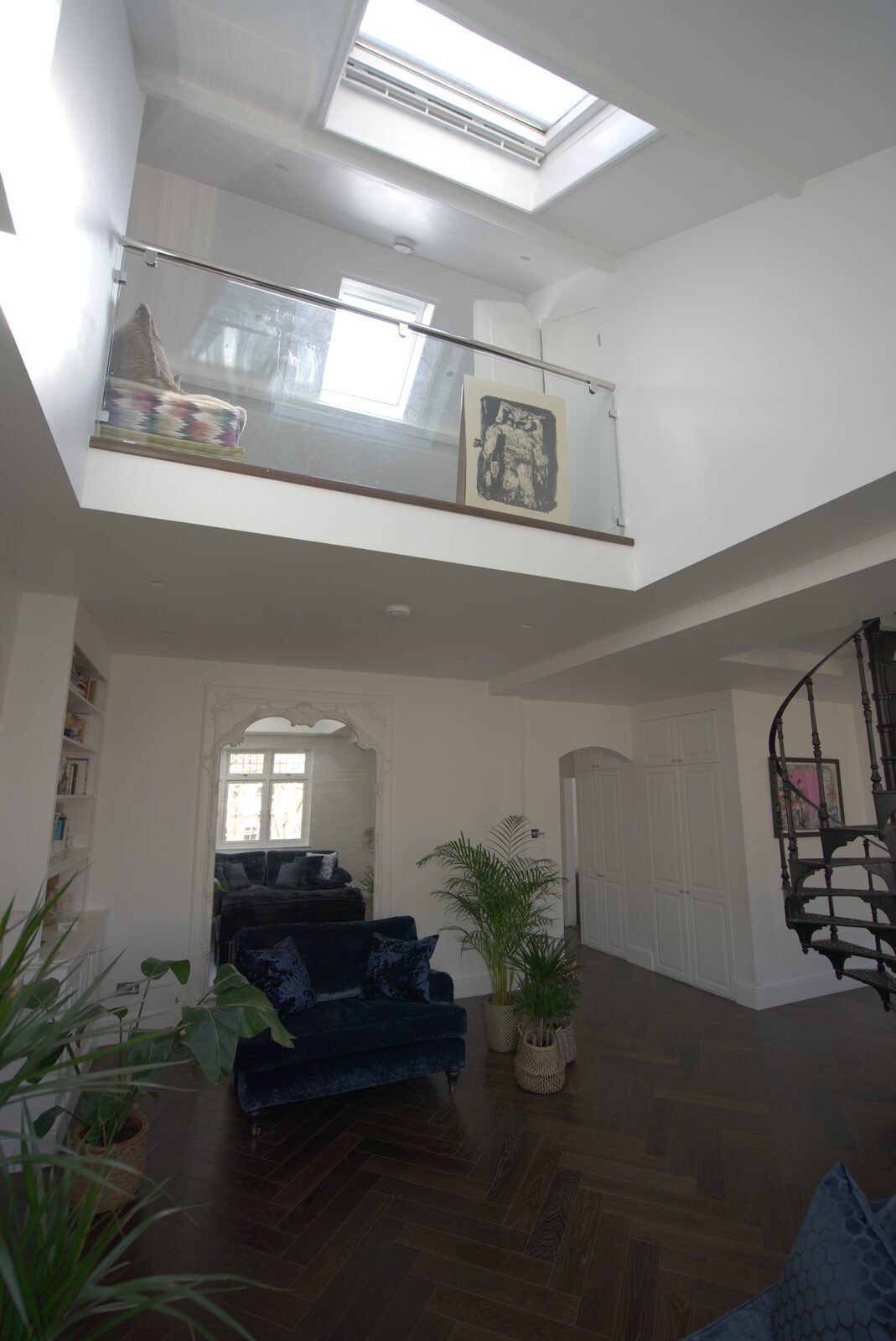 Mezzanine within a double-height living space, Earls Court duplex